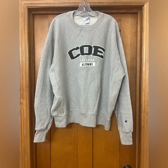 Champion Reverse Weave Coe College Alumni Crewneck Sweatshirt XL - Picture 1 of 7
